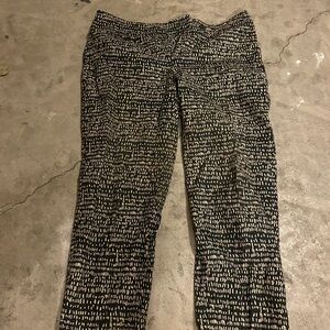 LOFT Black and Tan Patterned Garment